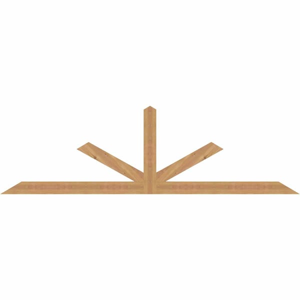 Ekena Millwork Saratoga Smooth Timber Gable Bracket, Western Red Cedar, 84"W x 24"H x 1 1/2"D x 3 1/2"F, 7/12 Pitch GBW084X24X0204SAR00SWR - main